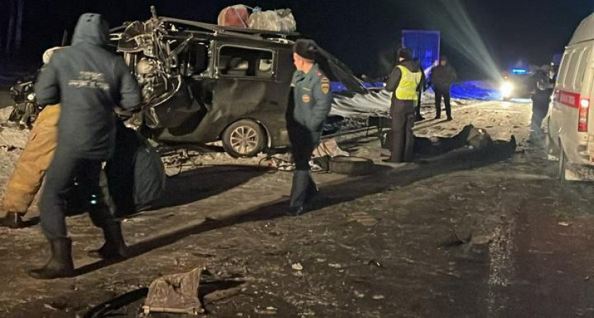 На трассе М5 Урал в ДТП с фурой и минивэном погибли семь человек и двое пострадали