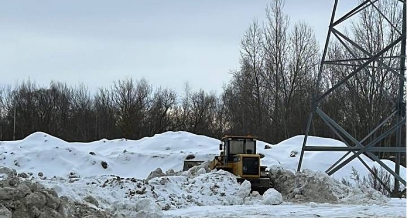 Администрация Первомайского района выйдет на свалку снега под новым путепроводом 
