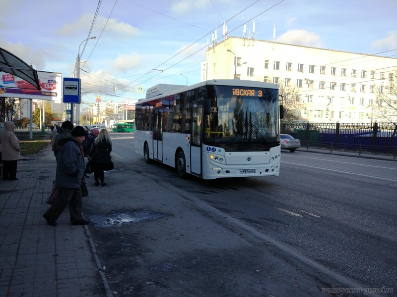 В Пензе  сняты автобусы большой вместимости с маршрута № 30