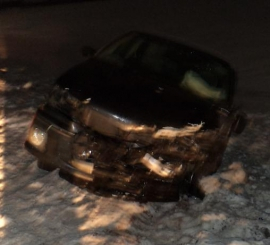 В воскресенье ночью в Пензе разбились два автомобиля