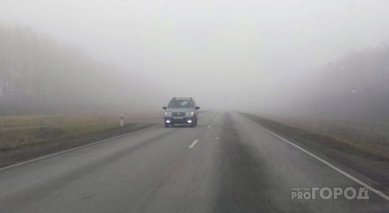 Опасная дорога: густой туман на трассе М5 встревожил пензенцев