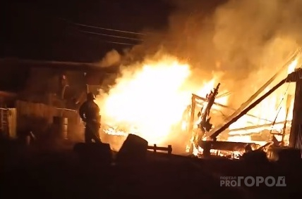 В Пензенской области случился страшный  пожар – видео