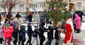 Во дворах Пензы для детей были проведены новогодние мероприятия