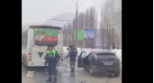 Автобус сбил водителя такси на проспекте Строителей в Пензе